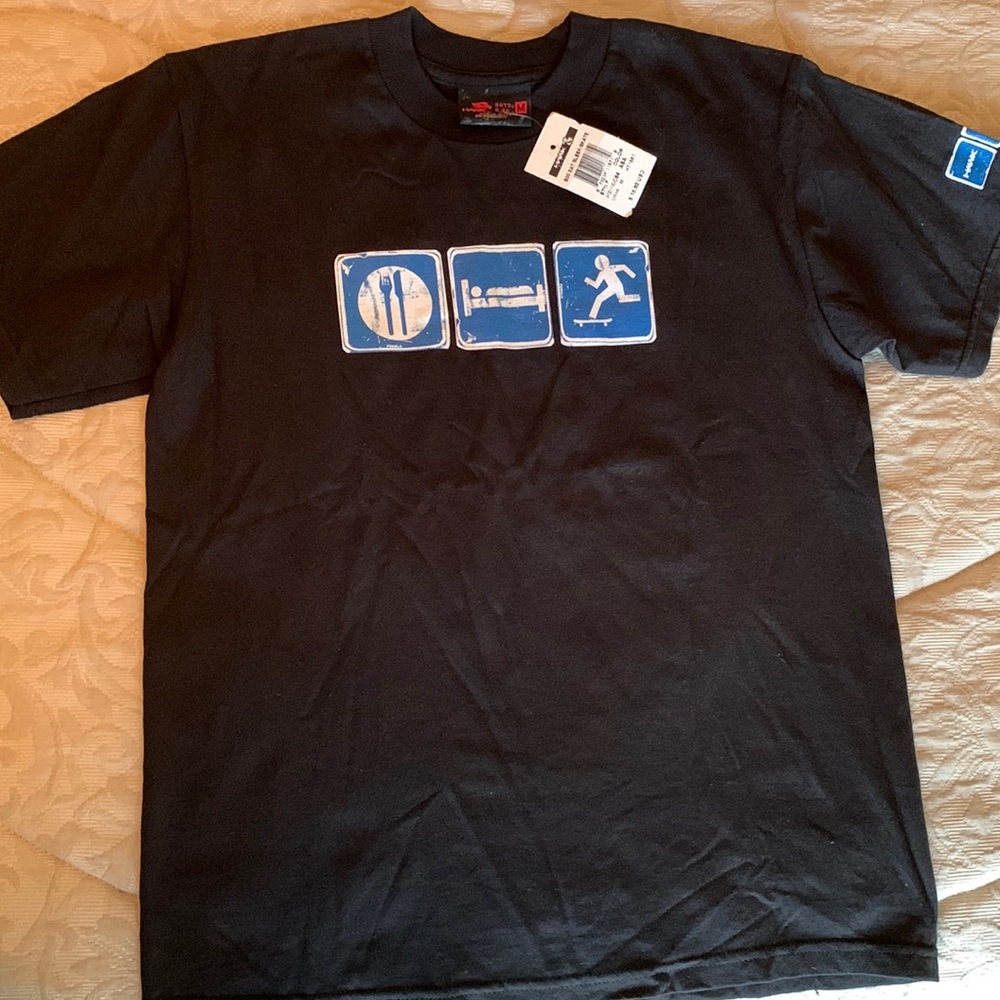 New! Kids M “eat, sleep, skate” t-shirt from Tony Hawk